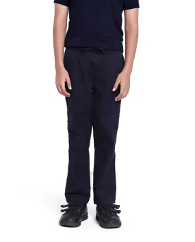 Rare Ones Kids Novi Navy Cotton Solid Trouser