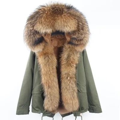 Real Fur Thick Hooded Faux Fur Liner Parkas (Mutli- Colors, Styles)