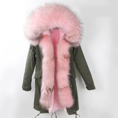 Real Fur Thick Hooded Faux Fur Liner Parkas (Mutli- Colors, Styles)