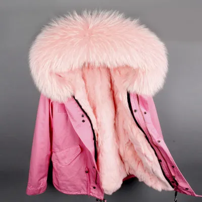 Real Fur Warm Thick Parkas (Collection of 18)