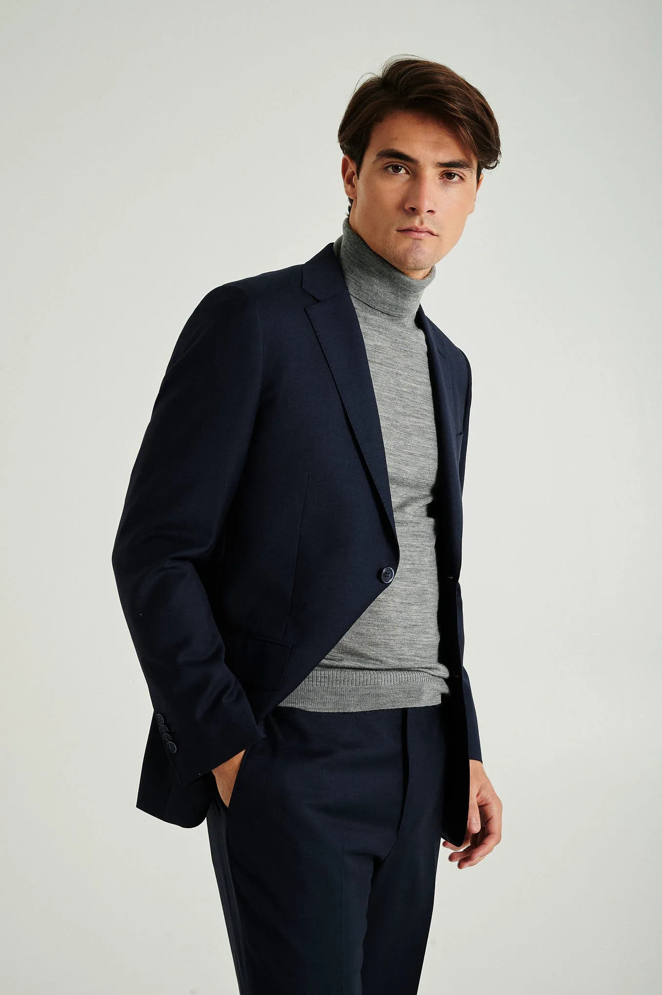 Regular fit wool suit