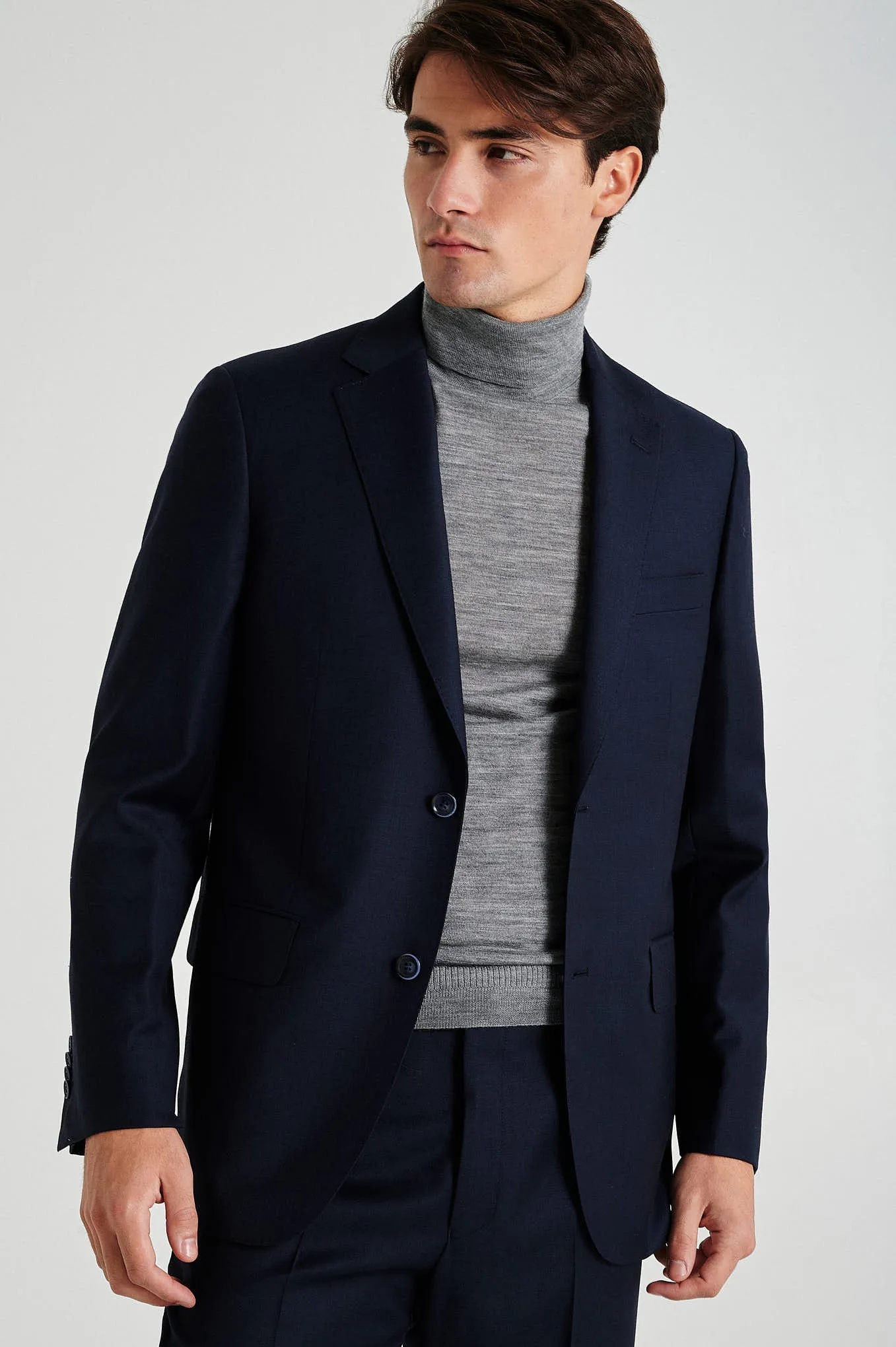 Regular fit wool suit