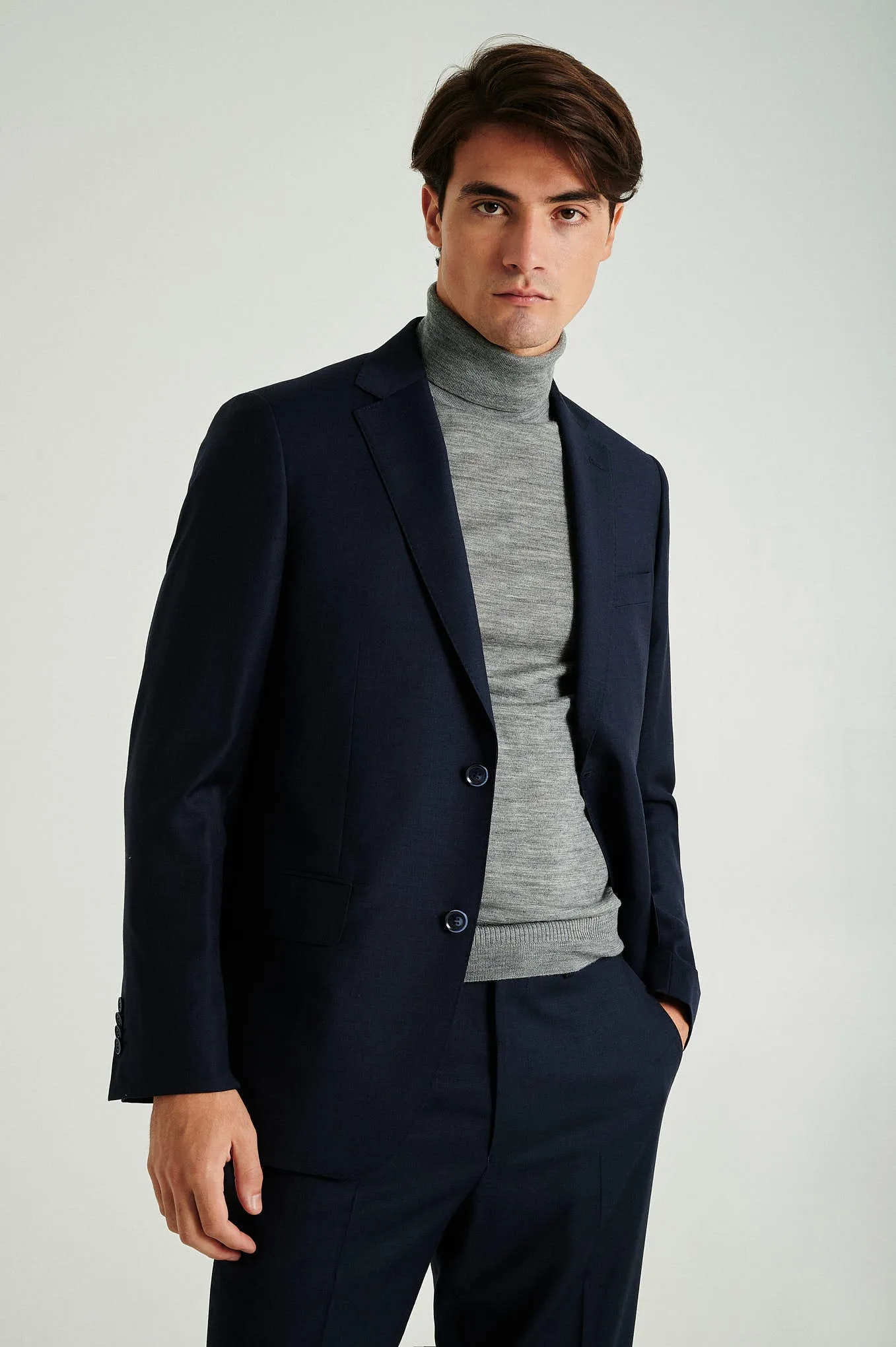 Regular fit wool suit