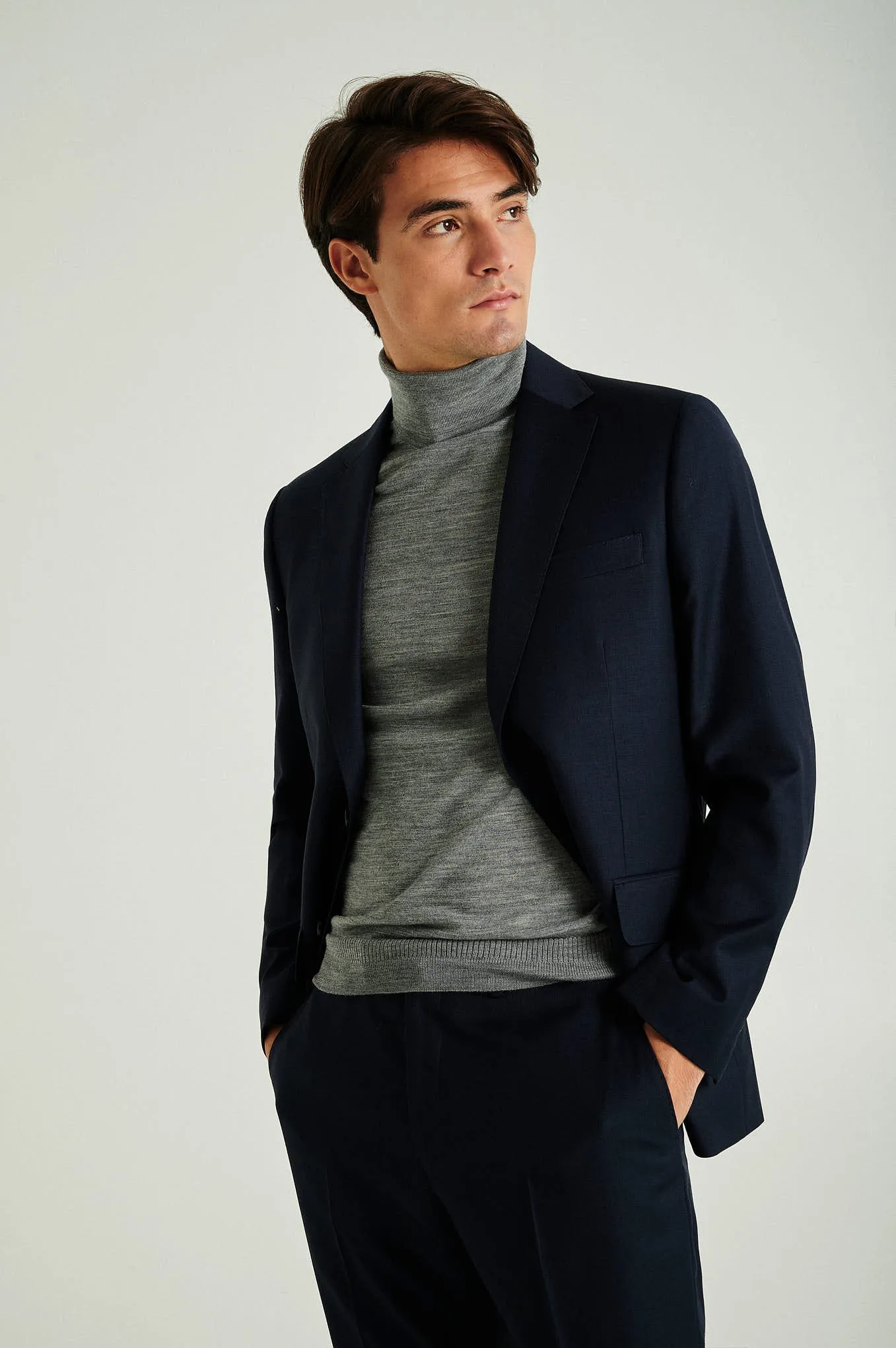 Regular fit wool suit