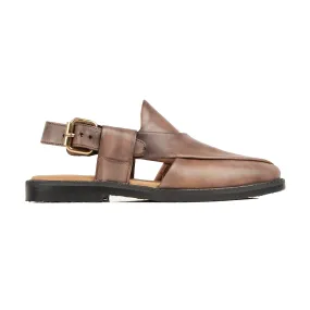 Ryoko - Men's Brown Calf Leather Sandal