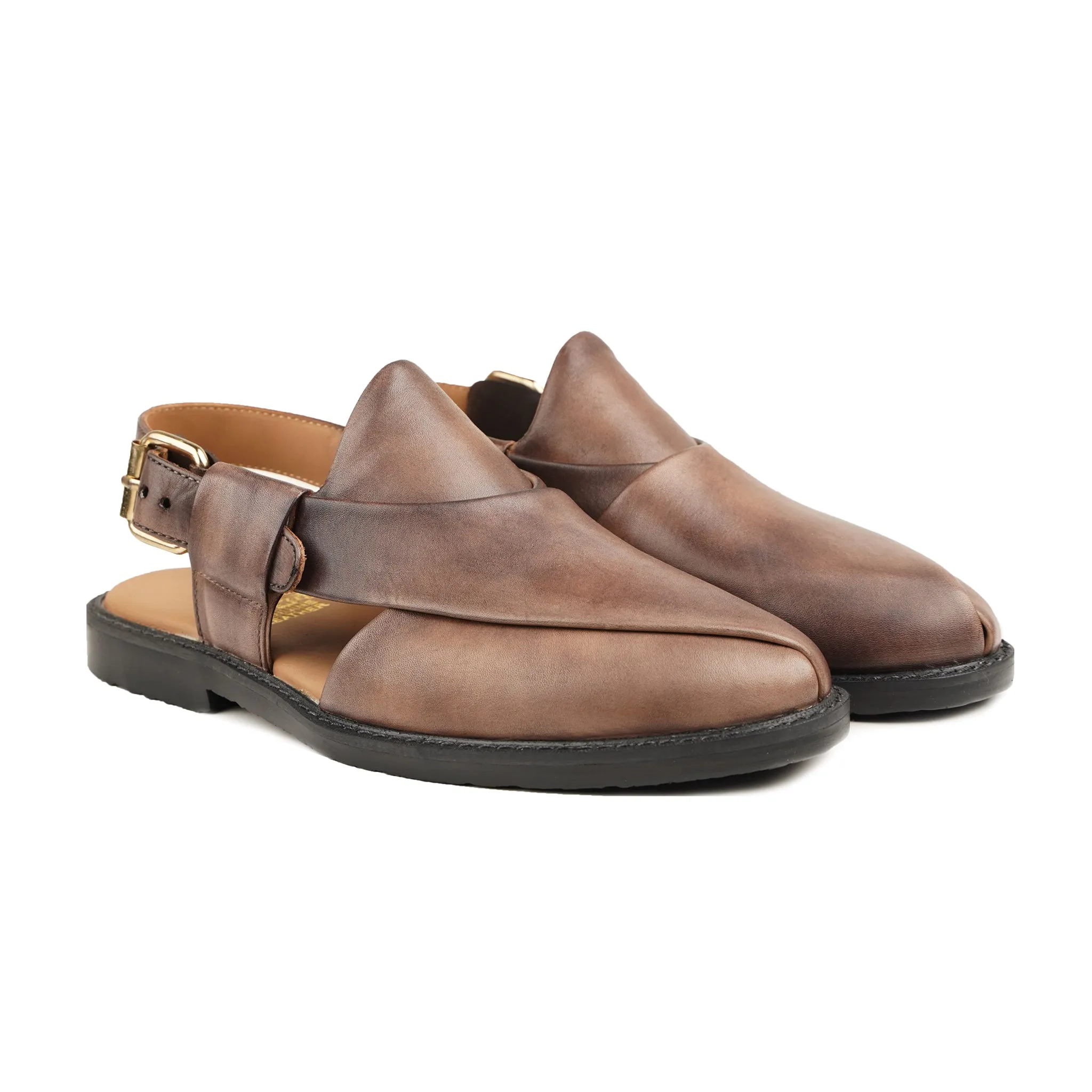 Ryoko - Men's Brown Calf Leather Sandal