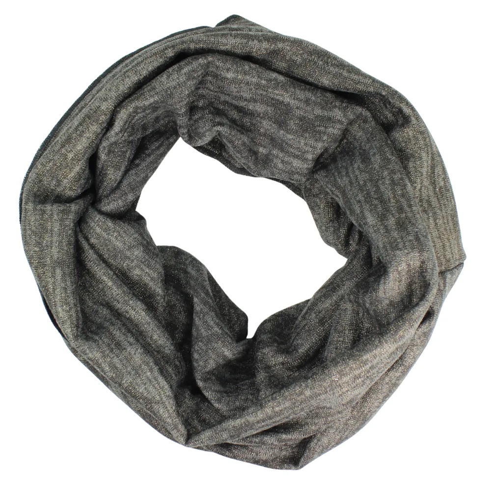 SALE | Gold Foil Heather Jersey Infinity Scarf