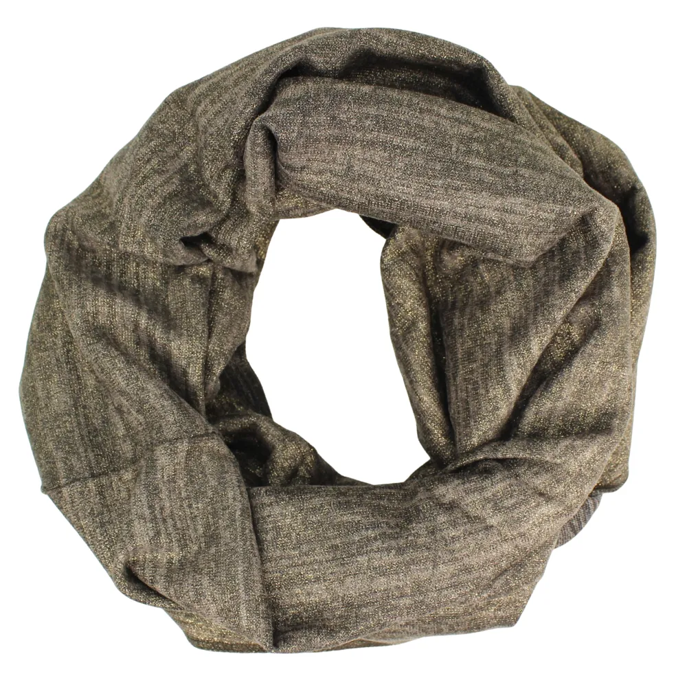 SALE | Gold Foil Heather Jersey Infinity Scarf