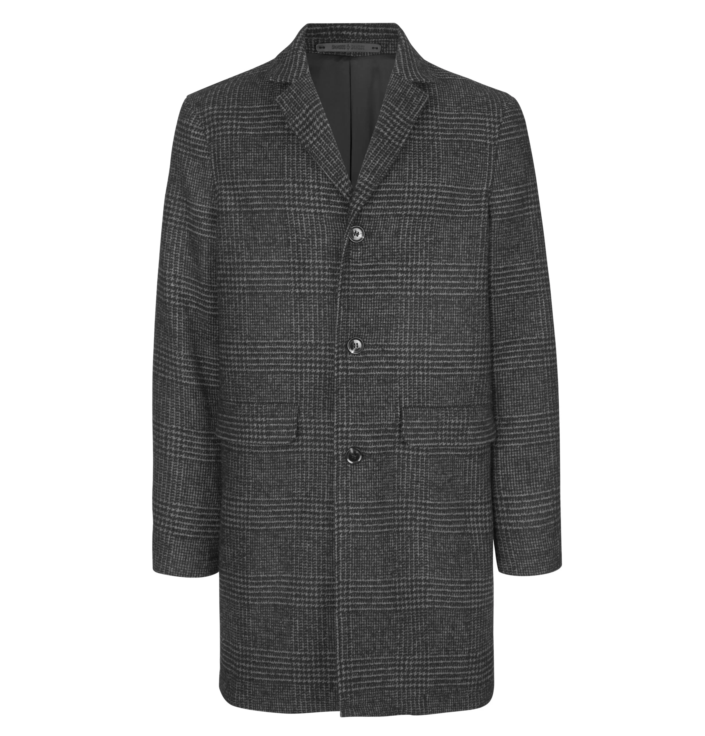 Samsoe & Samsoe Grin Coat – Black Check