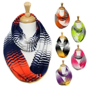 Scarf women's college footbal team infinity scarf