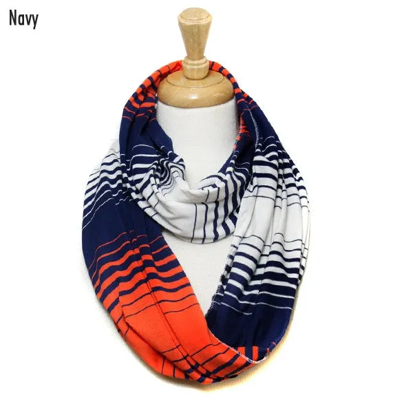 Scarf women's college footbal team infinity scarf