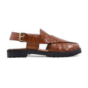 Selby - Men's Tan Calf Leather Sandal