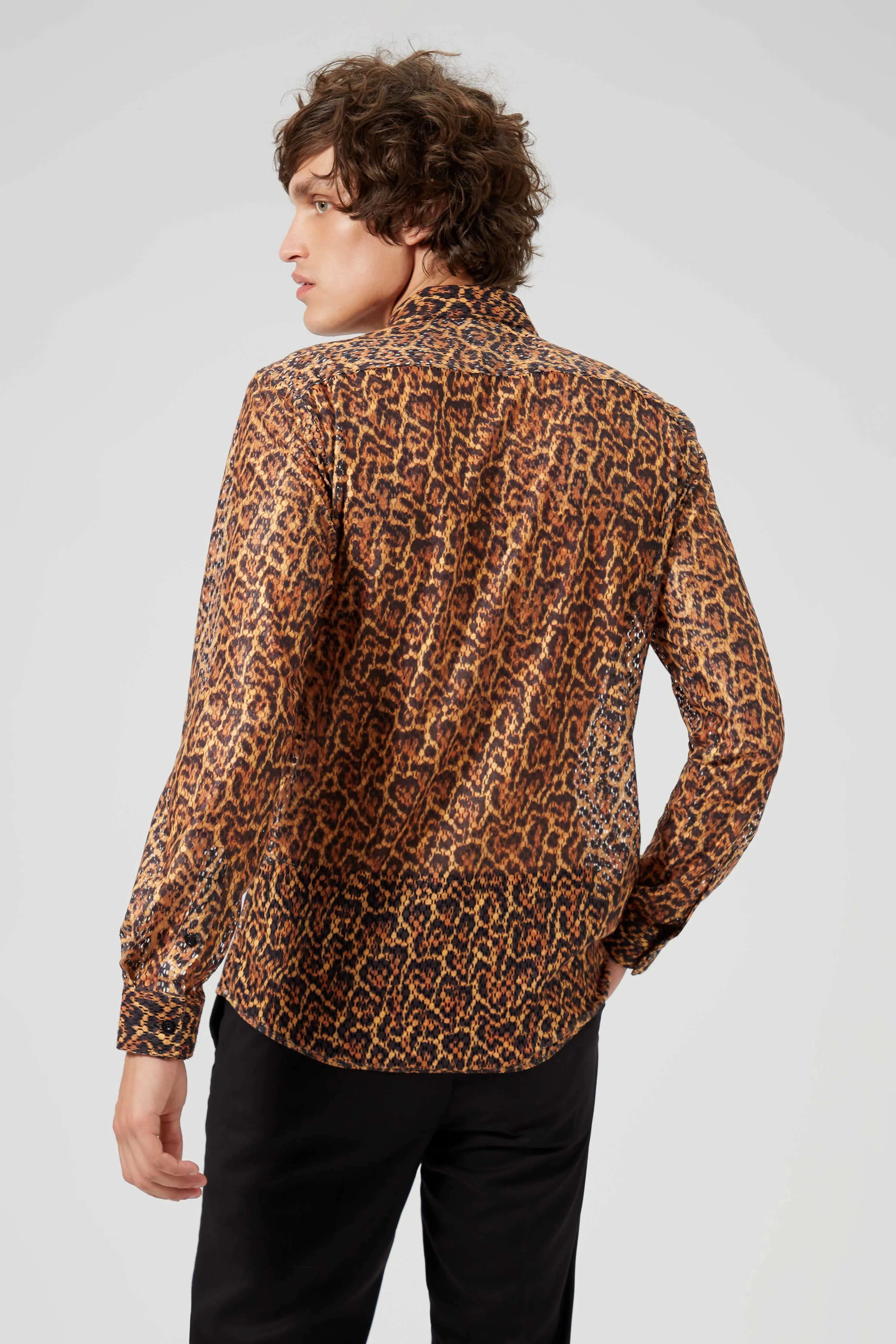 Shackley Skinny Fit Leopard Print Shirt - ARCHIVE