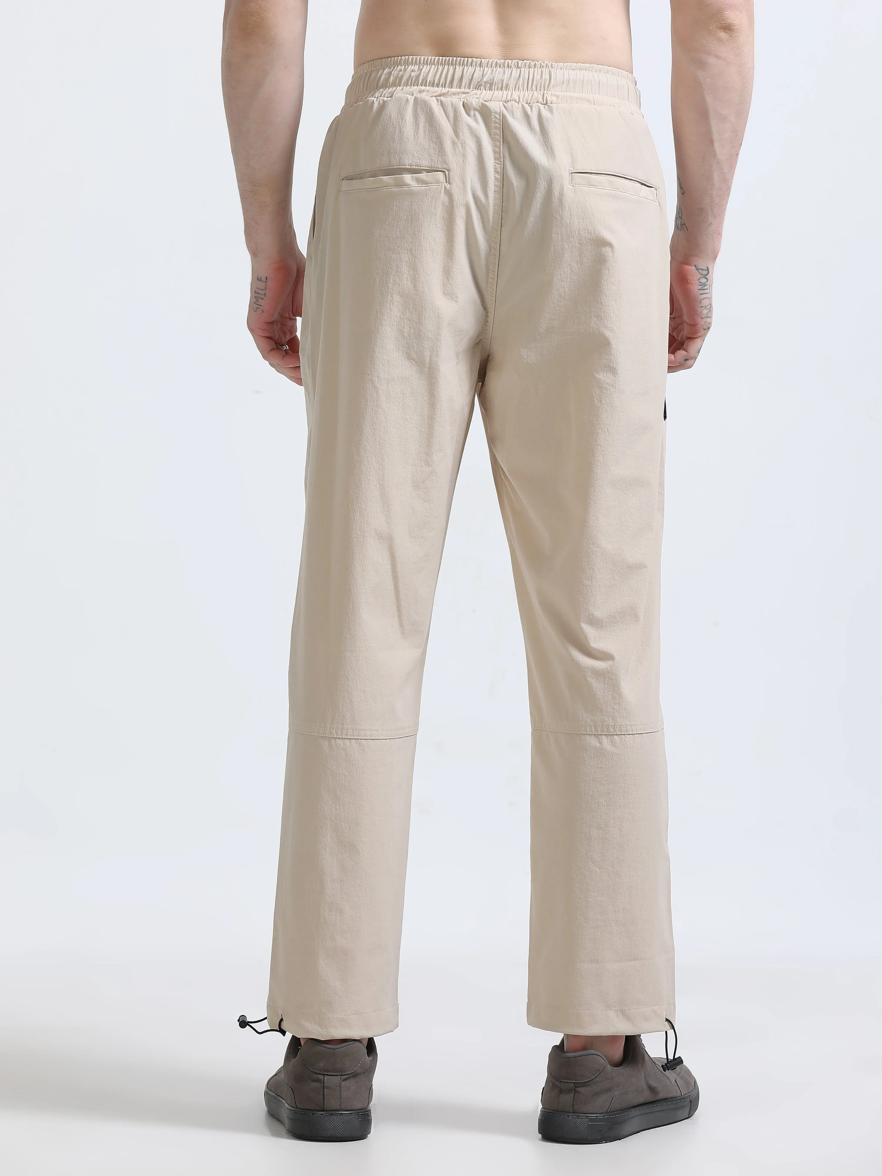 Shade -  Plain Joggers - Light Cream