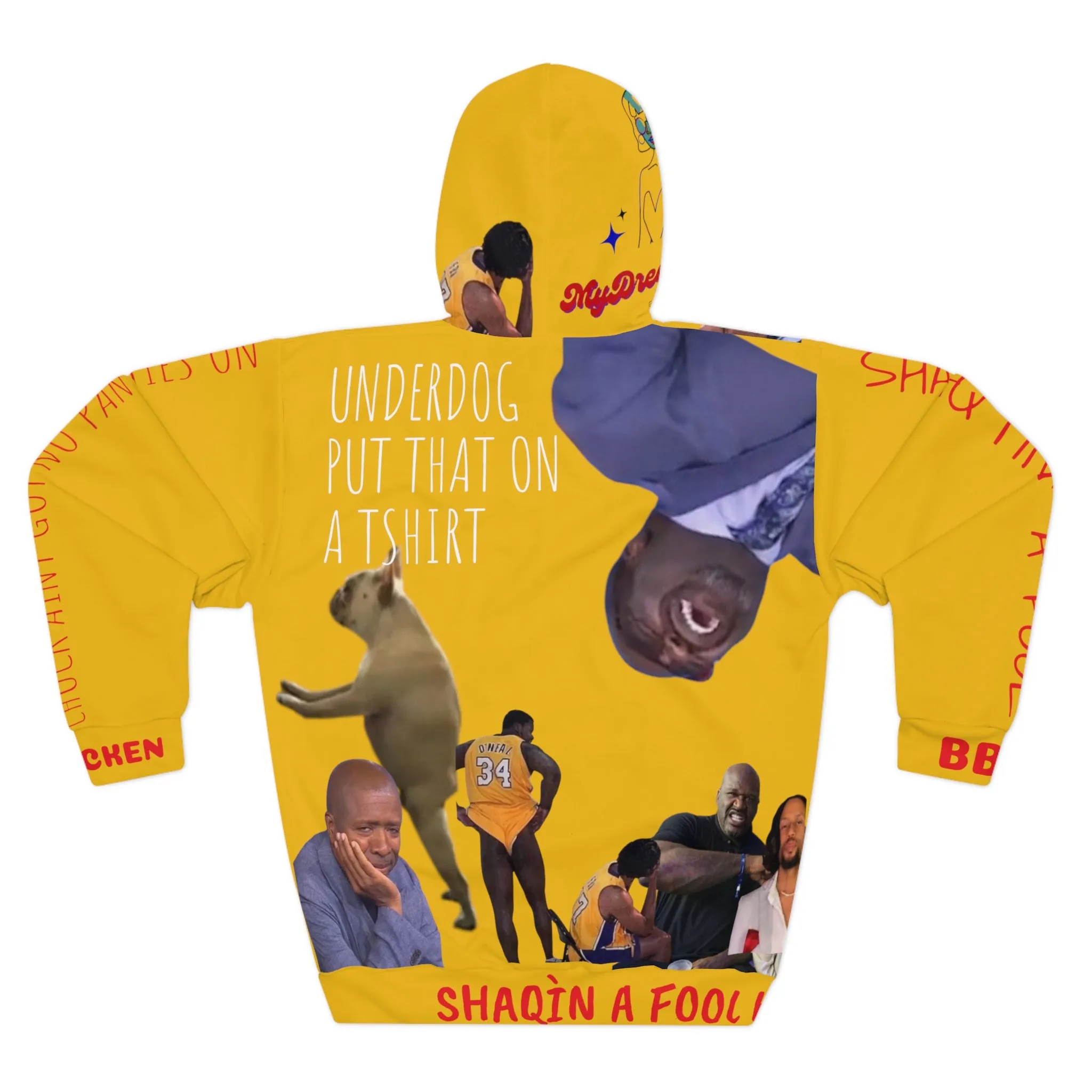 Shaqtin' A Fool Bbq Chicken AOP Unisex Pullover Hoodie