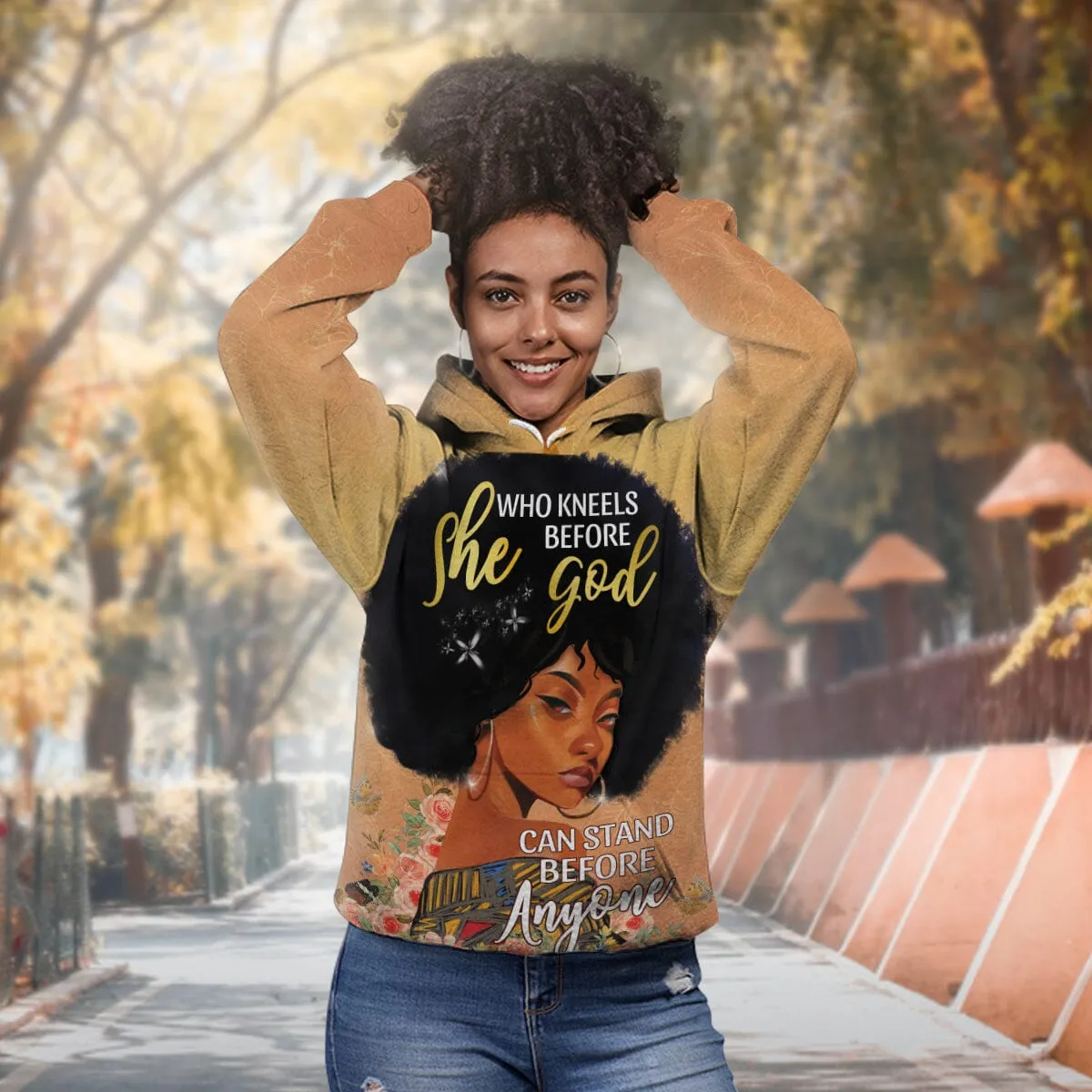 She Who Kneels Before God All-over Hoodie