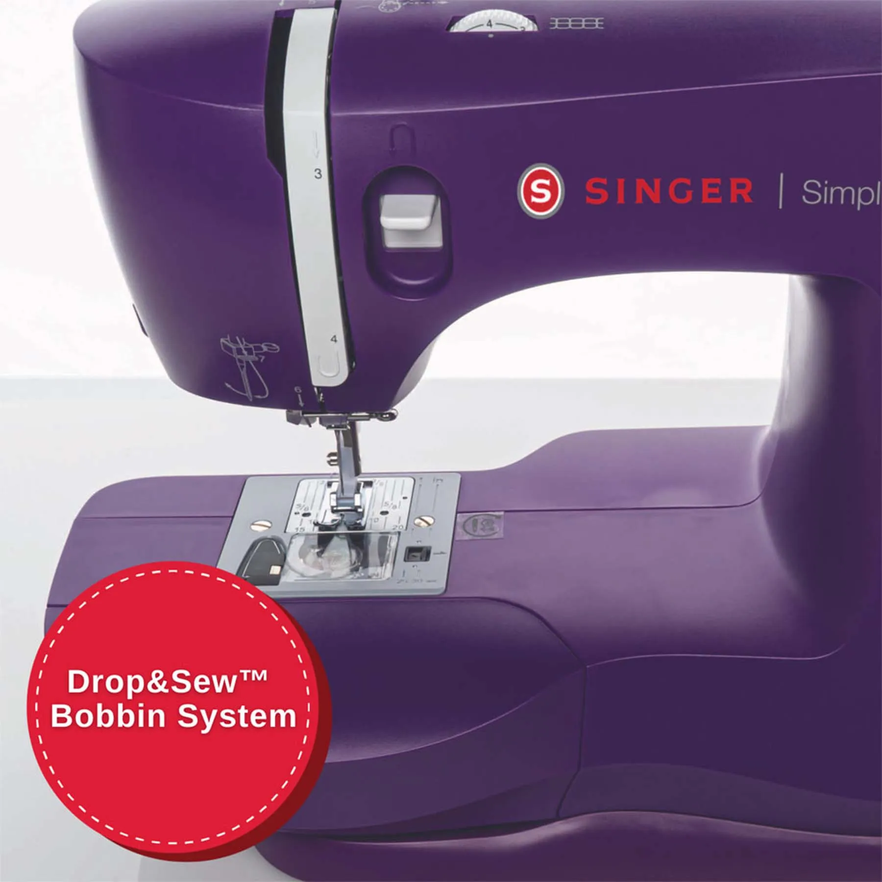 SINGER® Refurbished Simple™ 3337 Purple Sewing Machine