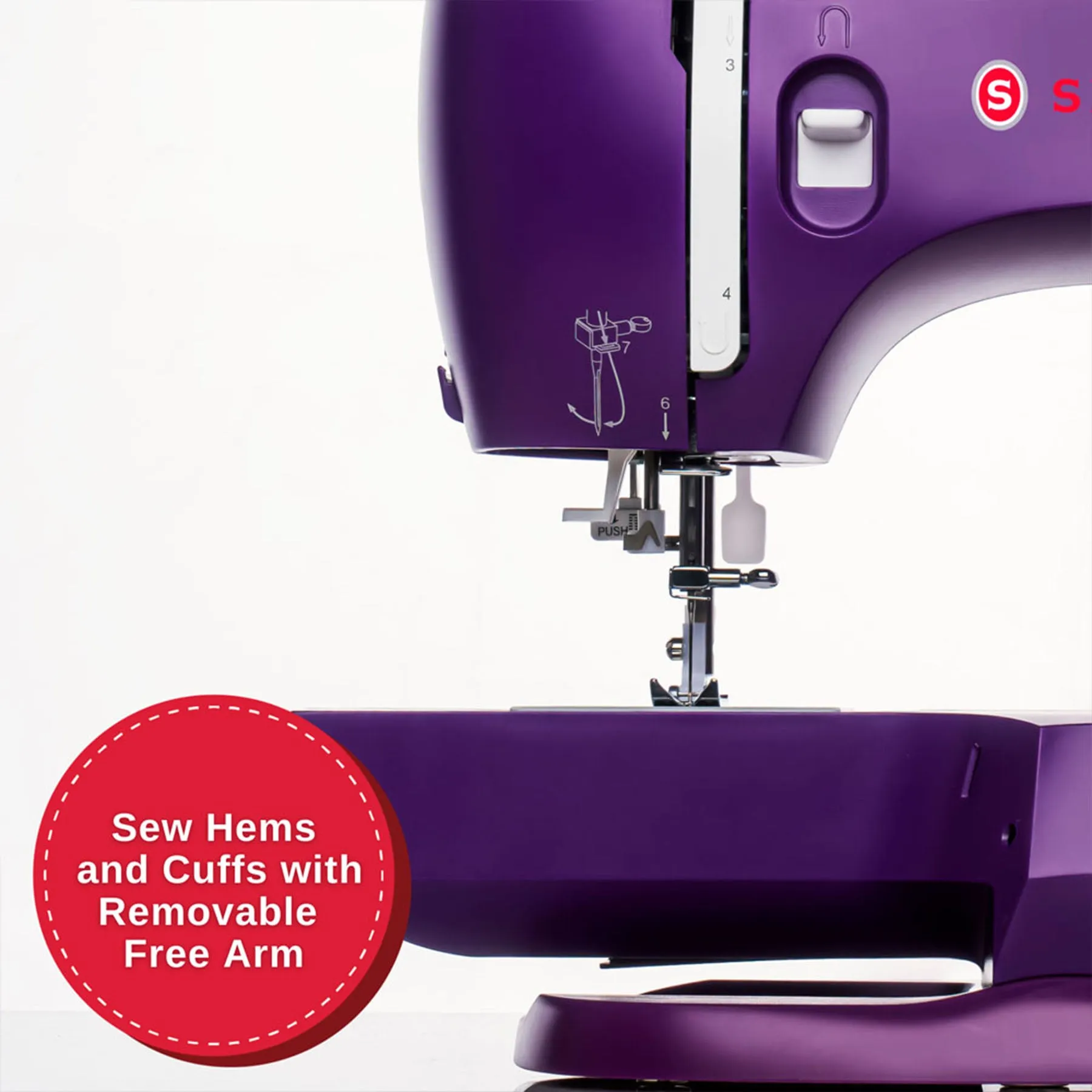 SINGER® Refurbished Simple™ 3337 Purple Sewing Machine