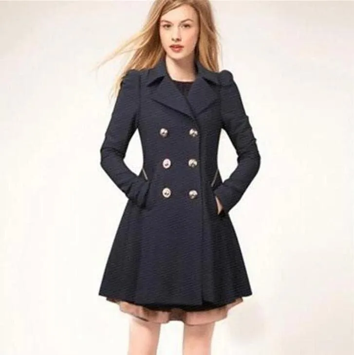 Slim slim coat trench coat