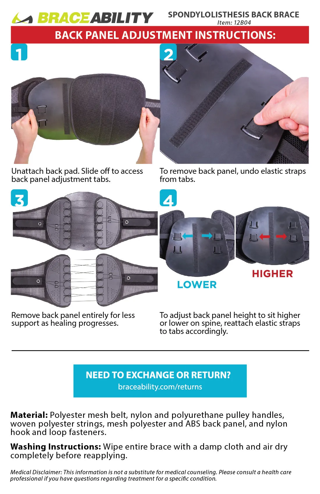 Spondylolysis & Spondylolisthesis Back Brace Stabilizer | Pars Defect & Anterolisthesis Treatment Corset Belt