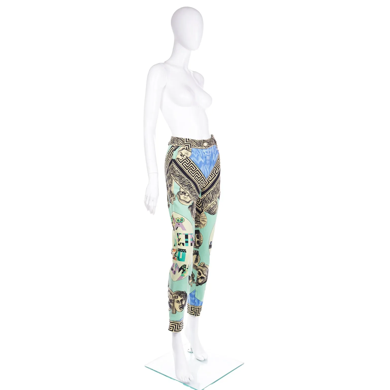 S/S 1991 Gianni Versace Couture Rare Andy Warhol Print Pants