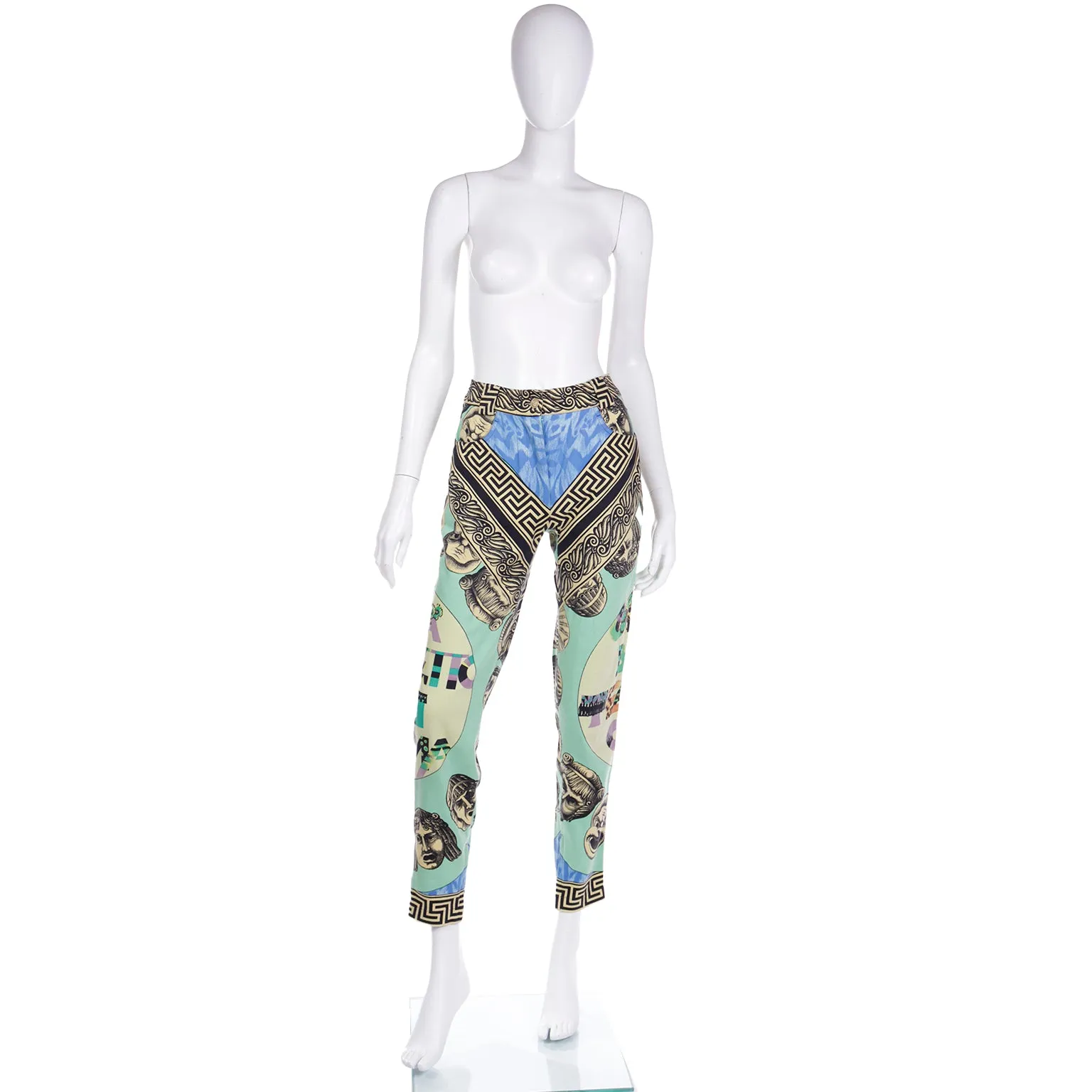 S/S 1991 Gianni Versace Couture Rare Andy Warhol Print Pants