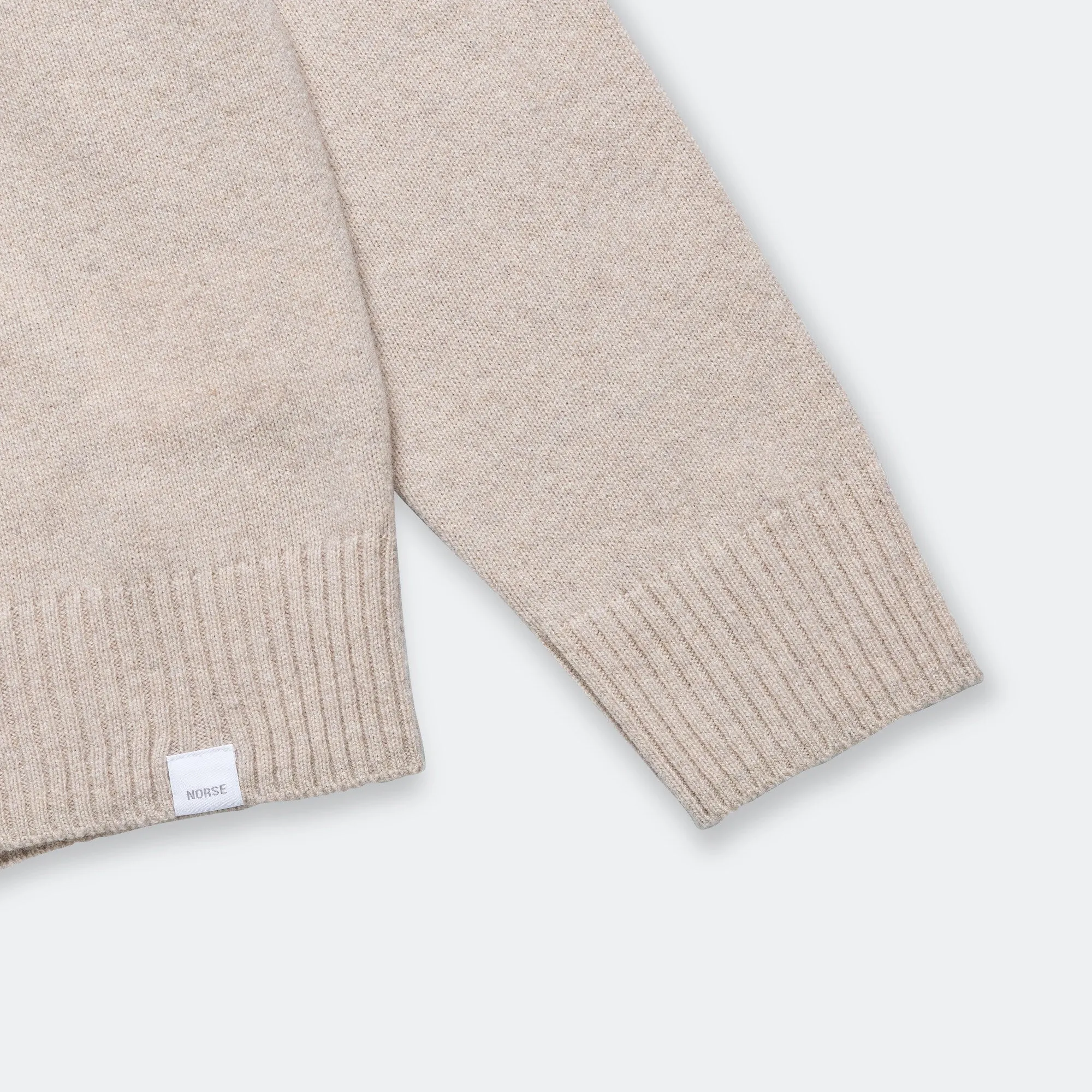 Standard Merino Lambswool Polo - Oatmeal