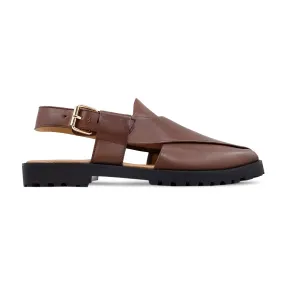 Sukuna - Men's Brown Calf Leather Sandal