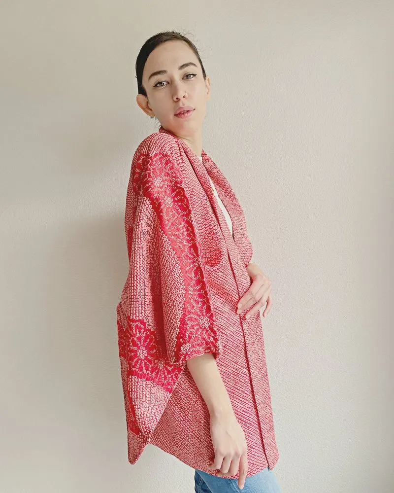 Sunday Vibes Shibori Haori Kimono Jacket