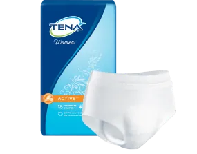 Tena 54900 Women Active Underwear, Large 37" x 50" White