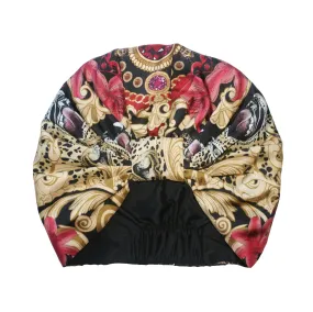 The Leopard Baroque Silk Turban