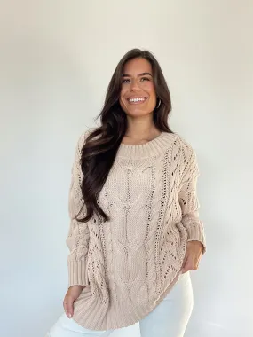 Toasty Cable Knit Sweater