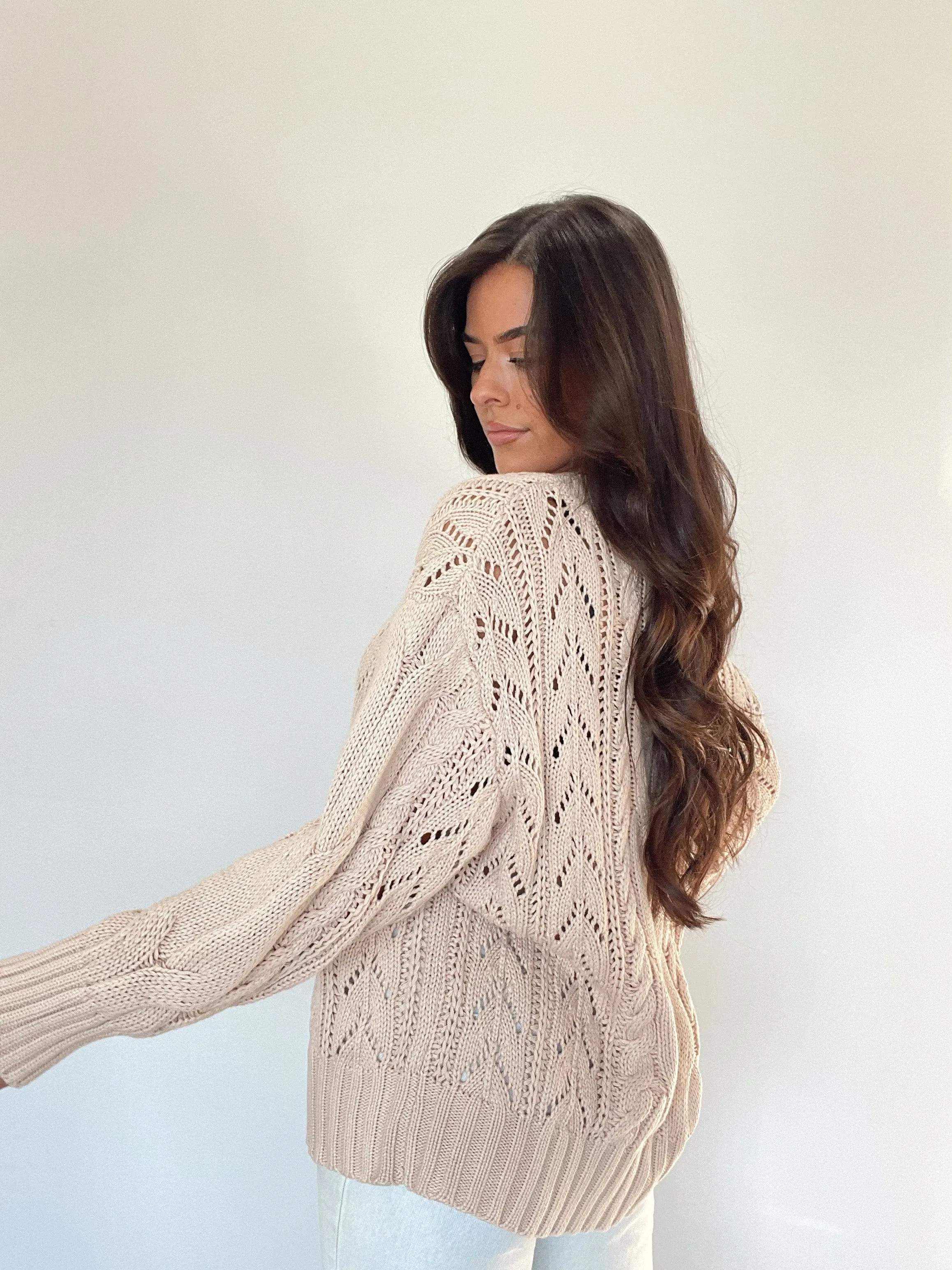 Toasty Cable Knit Sweater