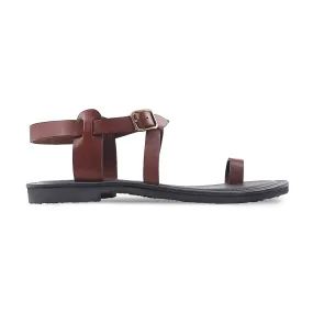 Tomiko - Men's Brown Calf Leather Sandal