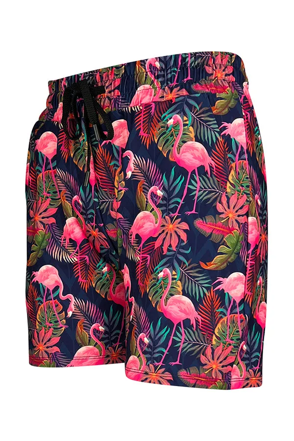 Tropical Flamingo Jogger Shorts