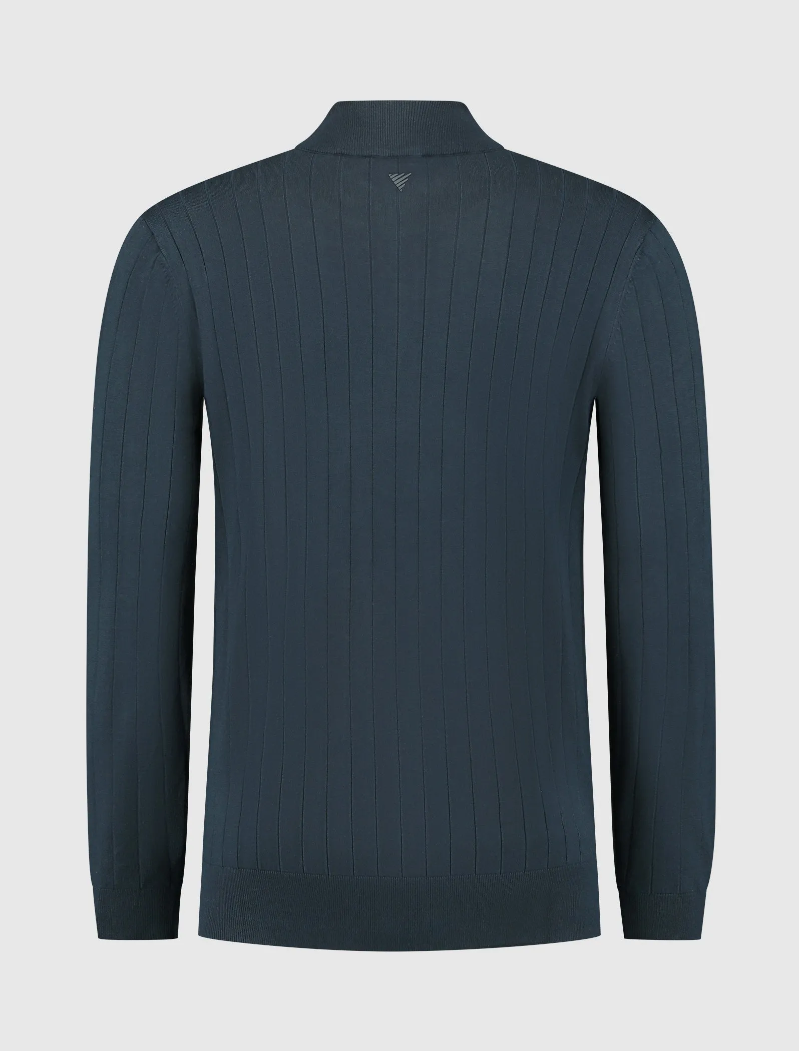 Vertical Striped Halfzip Knitwear | Navy