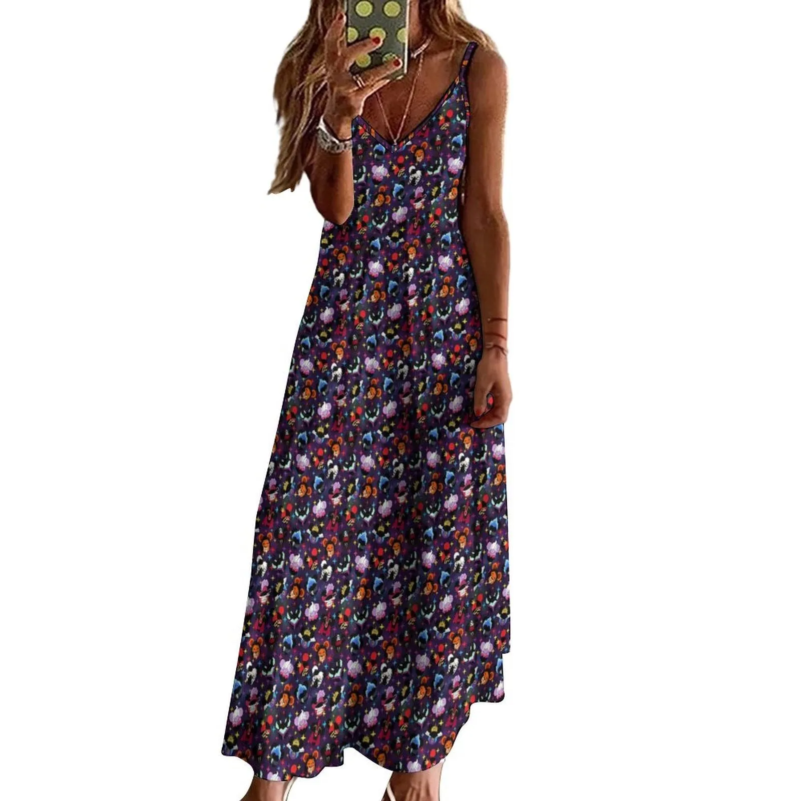 Villains Women's Summer Slip Long Dress