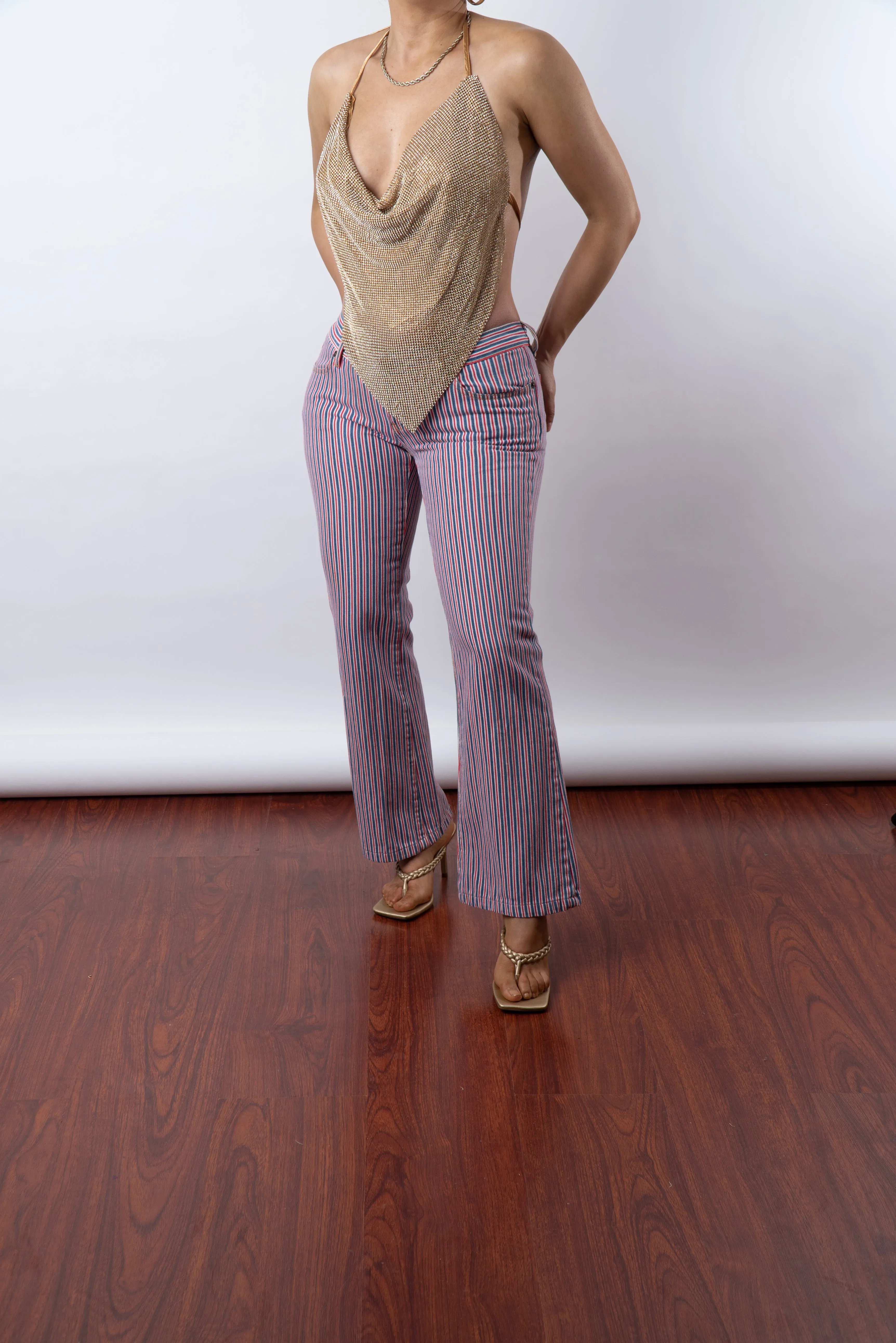 Vintage Striped 70's Trousers