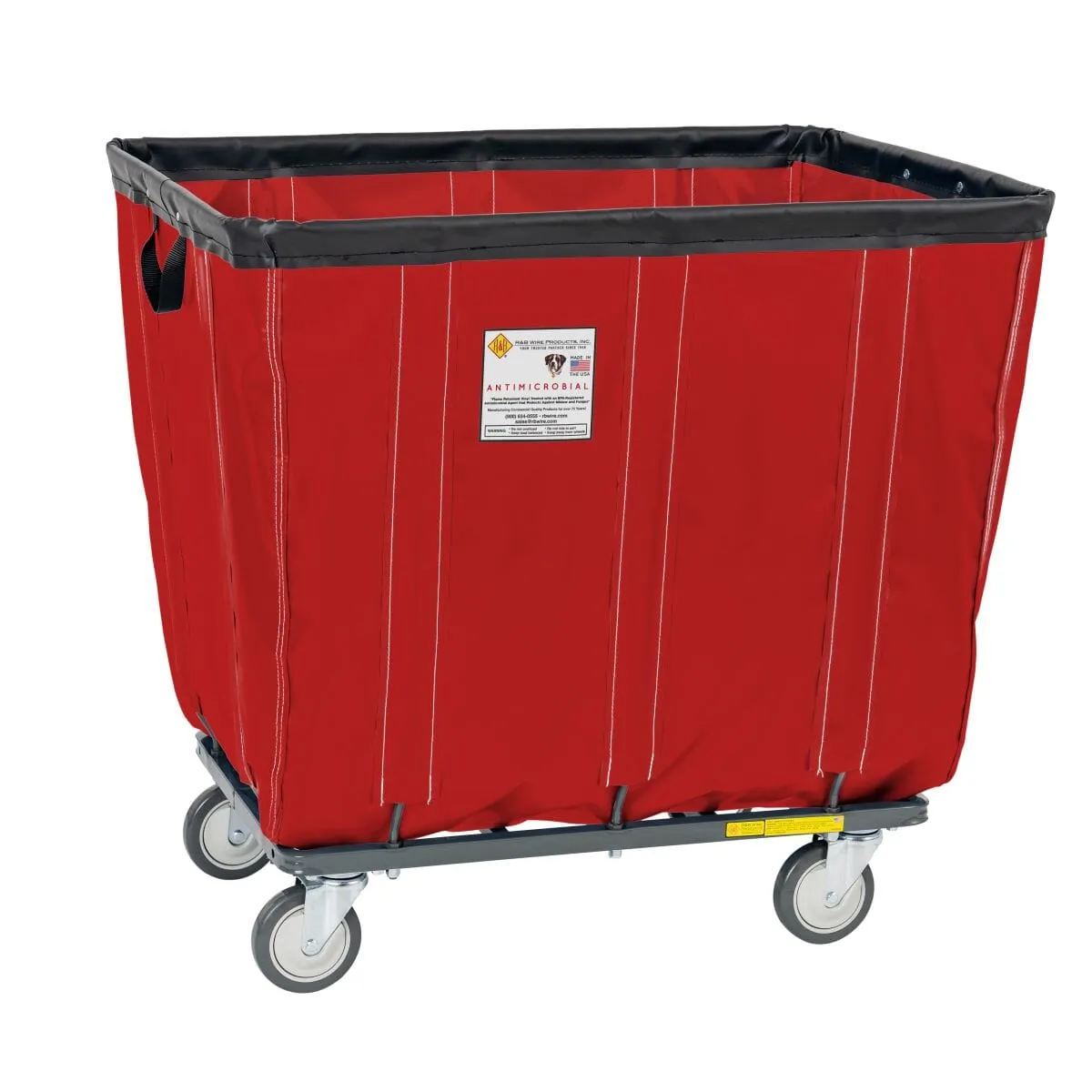 Vinyl Basket Truck w/ Antimicrobial Liner - 18 Bushel