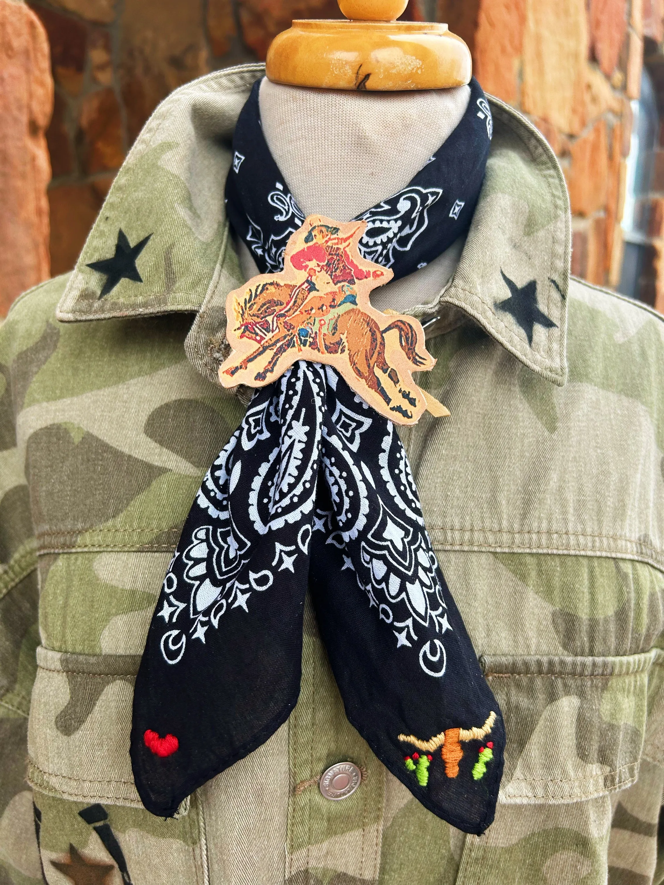 Wallpaper Cowboy XOXO Scarf Slide