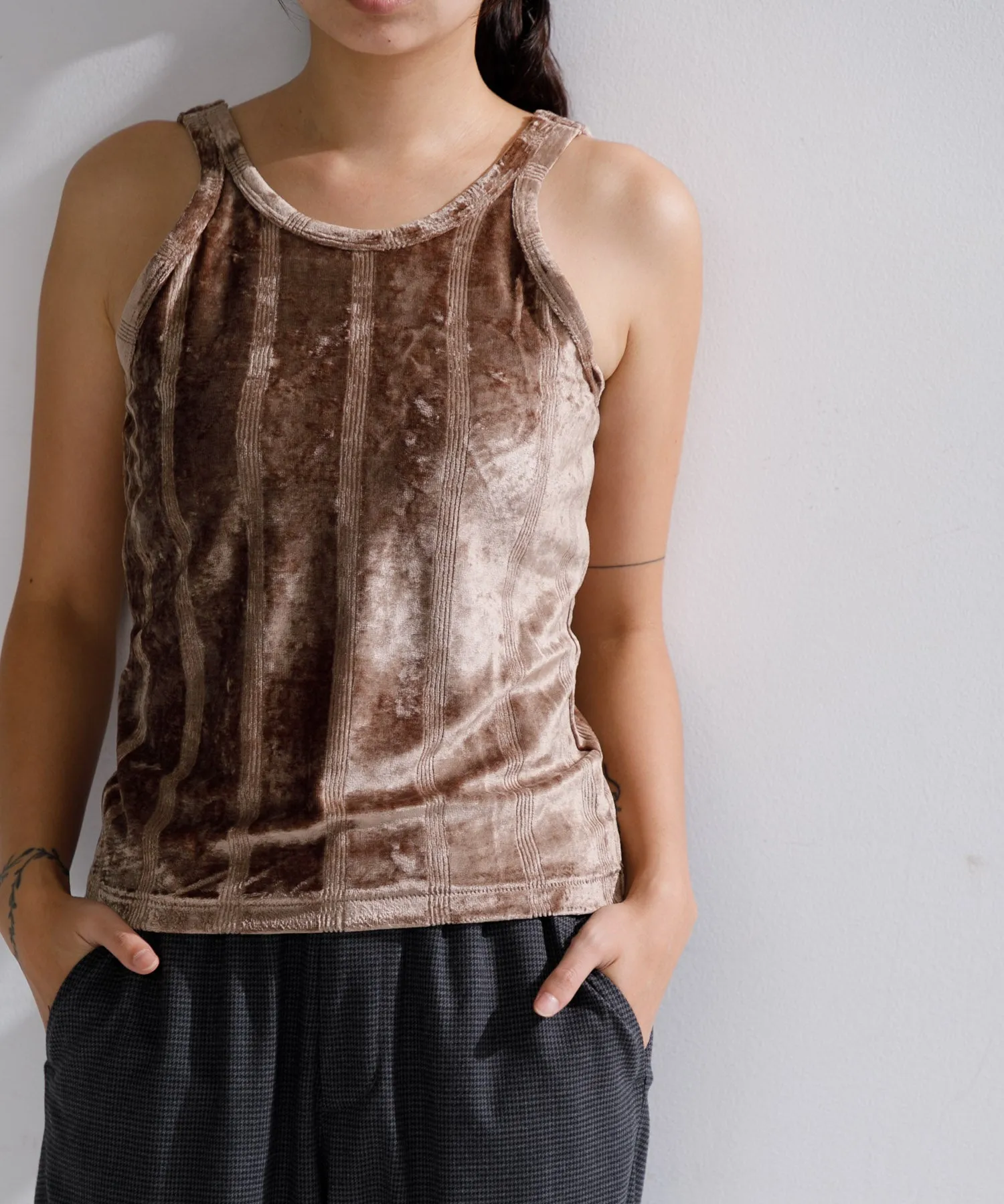 【WOMEN】Robert P’miller Velor Prib Cup Tank