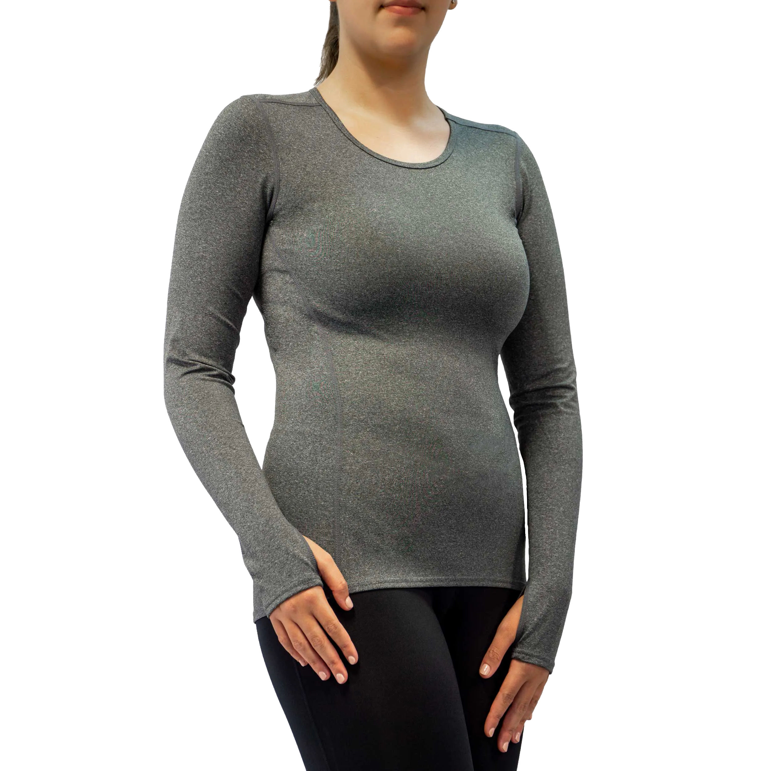 Women's Micro-Elite Chamois Crewneck - Granite