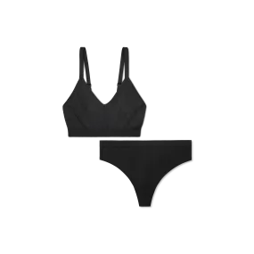 Women's Seamless Scoop Bralette   Thong