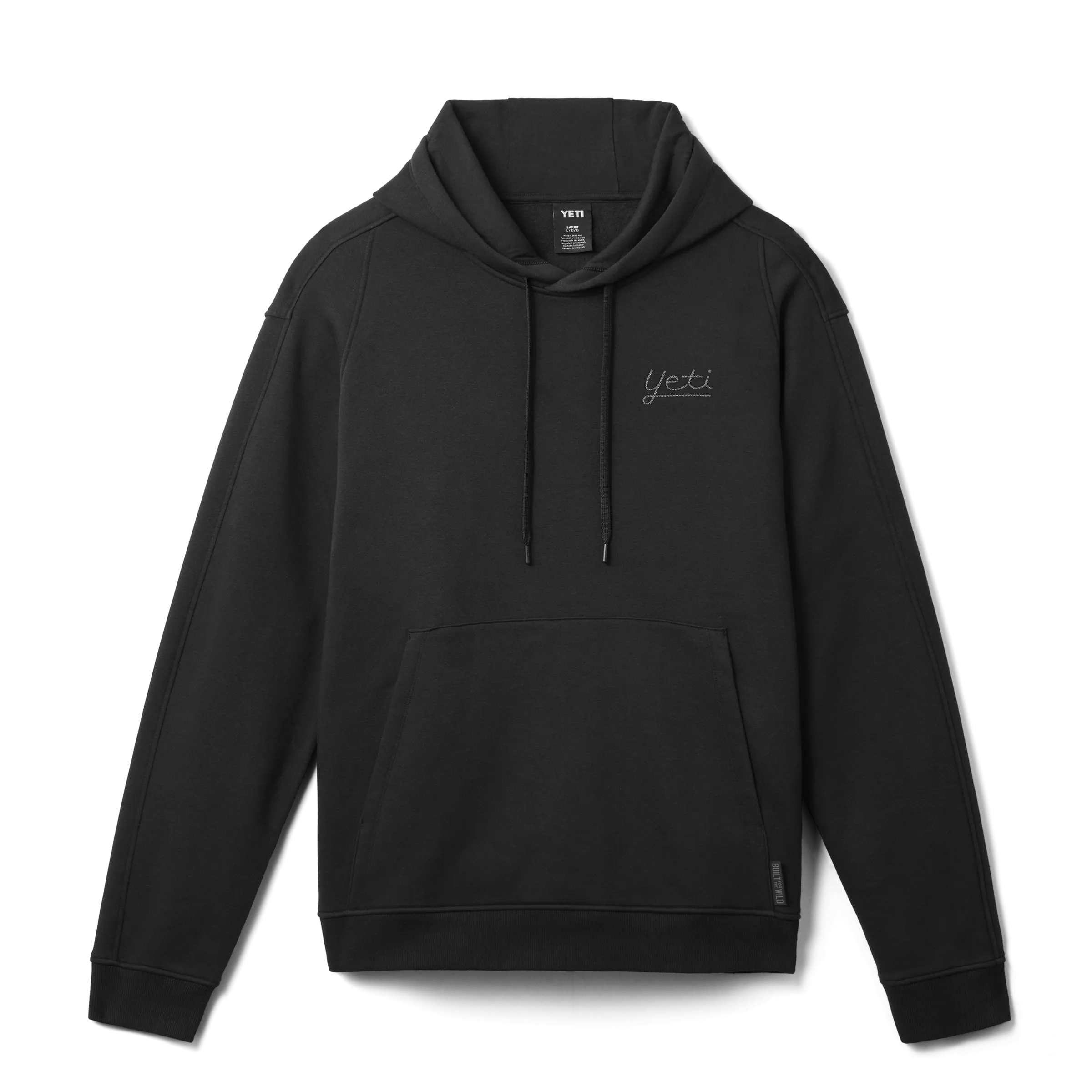 YETI® Script Built for the Wild Fleece Hoodie Black