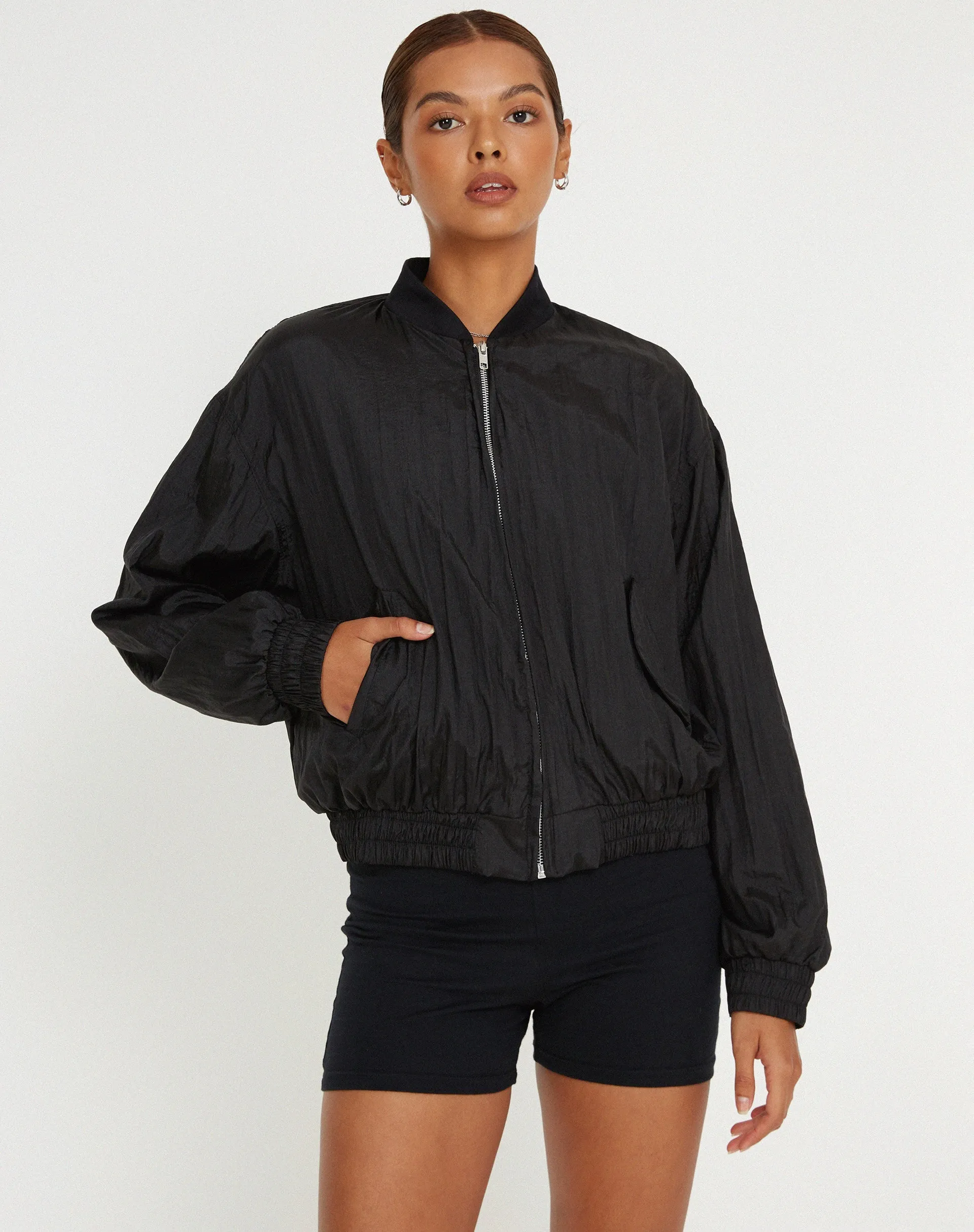 Yuu Shell Jacket in Black