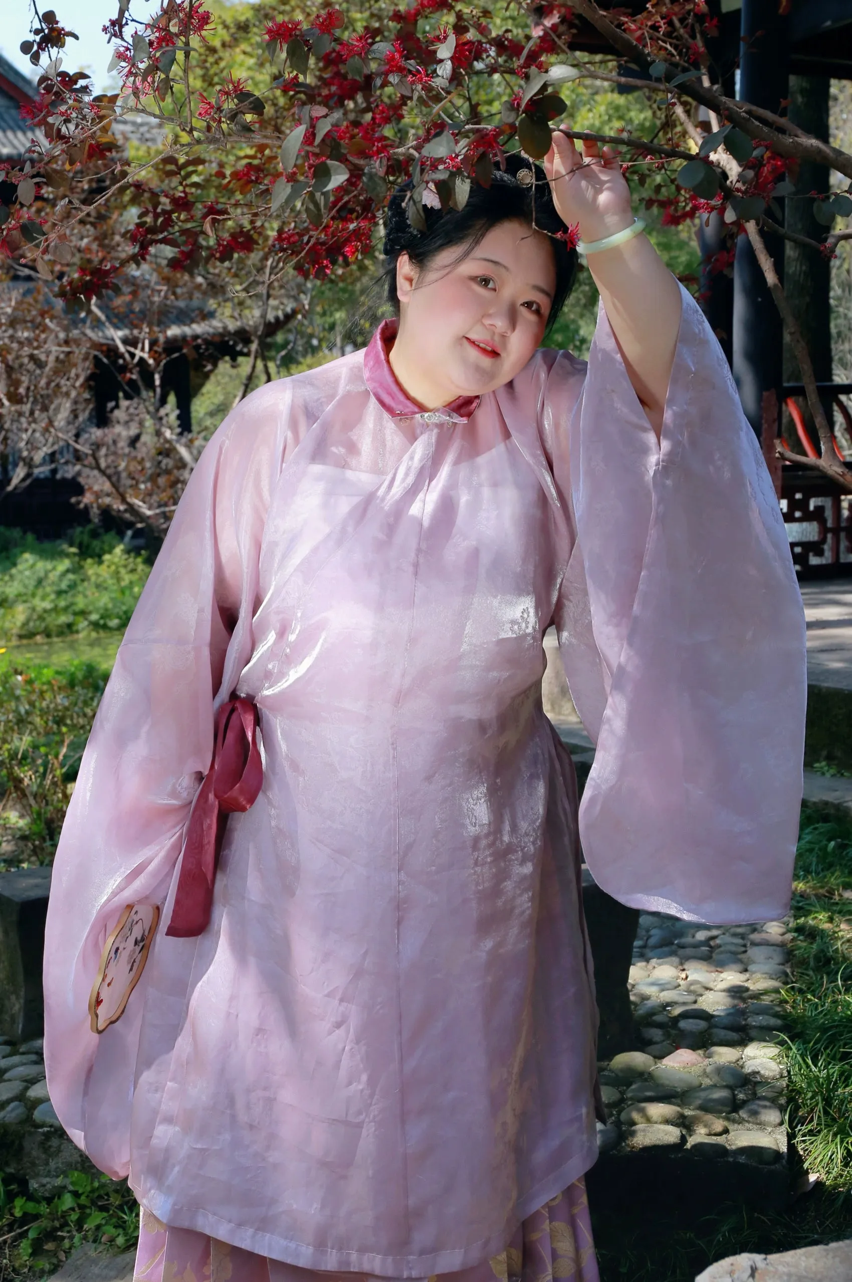 Ziluo 紫罗 Violet Late Ming Changshan Standing Collar Shirt