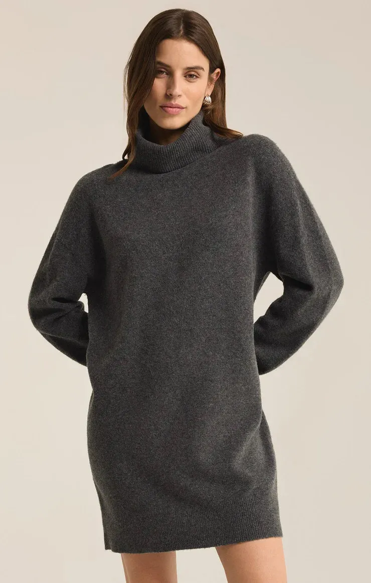 ZSU Charcoal Richie Sweater Mini Dress